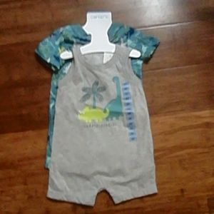 NWT Carter's Boys 2 piece Romper